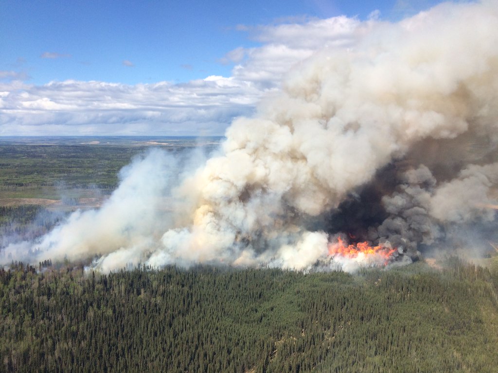 The Stoddart Road fire is burning in the Peace Region of B.C.