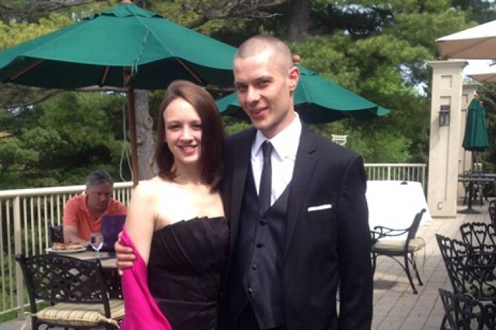 Mark Smich is shown with his girlfriend Marlena Meneses at Smich's sister's wedding, two days before he was arrested for Tim Bosma's death, on May 19, 2013 in a court exhibit photo released at the Bosma murder trial in Hamilton, Ont. 