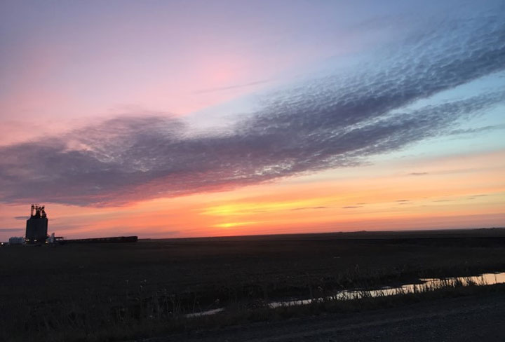 May 22: This Your Saskatchewan photo was taken by Marilyn McIntyre of a sunset near Rosetown.