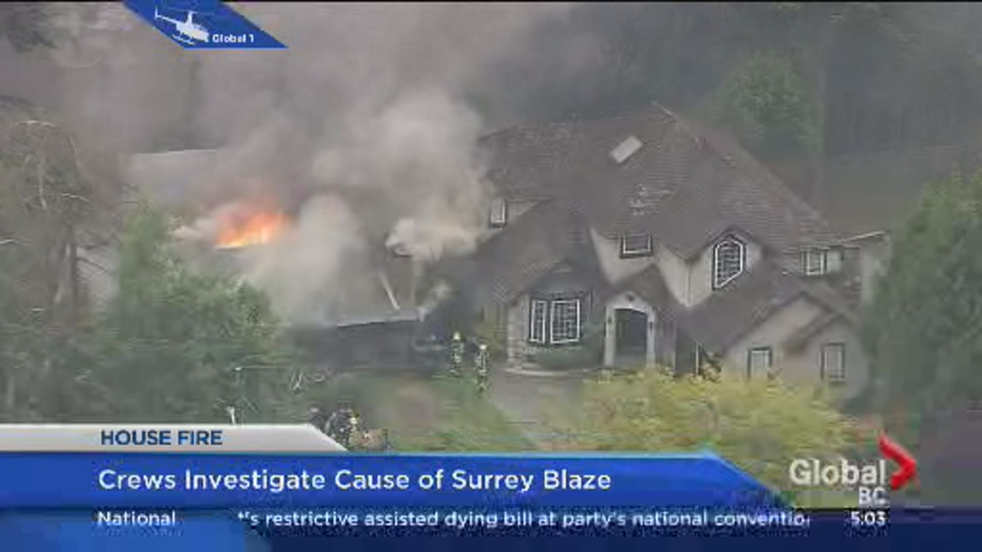 Cause of house fire in Surrey under investigation - BC | Globalnews.ca