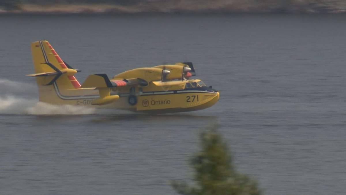 A waterbomber is shown in a file photo.