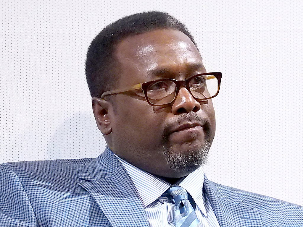 Wendell Pierce speaks onstage at the NYC screening of HBO Film 'Confirmation' at Signature Theater on April 7, 2016 in New York City. 