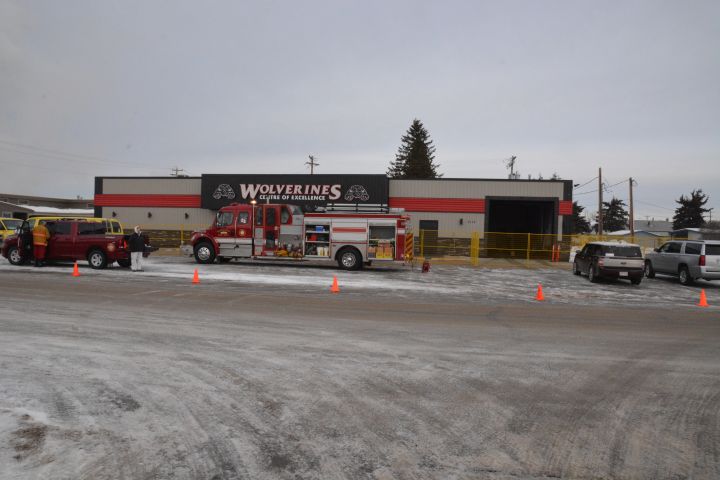 Whitecourt RCMP believe a fire at the Whitecourt Wolverines Centre of Excellence may have been deliberately set.