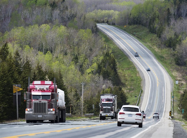 Highway 104, the artery connecting mainland Nova Scotia to Cape Breton Island is seen on Tuesday, May 24, 2016. 