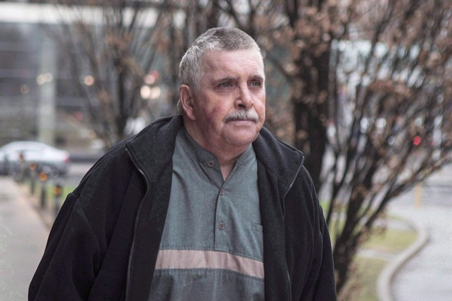 Gordon Stuckless arrives at court in Toronto on April 22, 2014. The treatment Stuckless hopes will help him secure a lighter sentence is effective in managing sexual impulses - but the courts can't force the convicted pedophile to undergo so-called chemical castration.