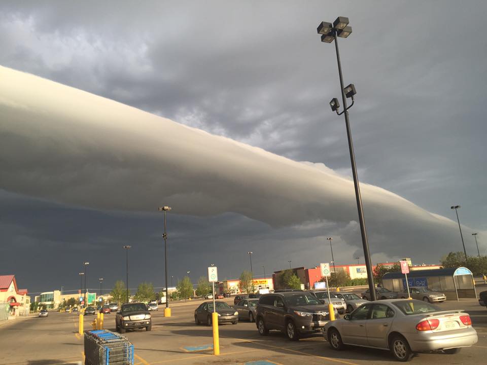 Derek Grezaud spotted this arcus cloud around 6:30 a.m. on June 9, 2016.