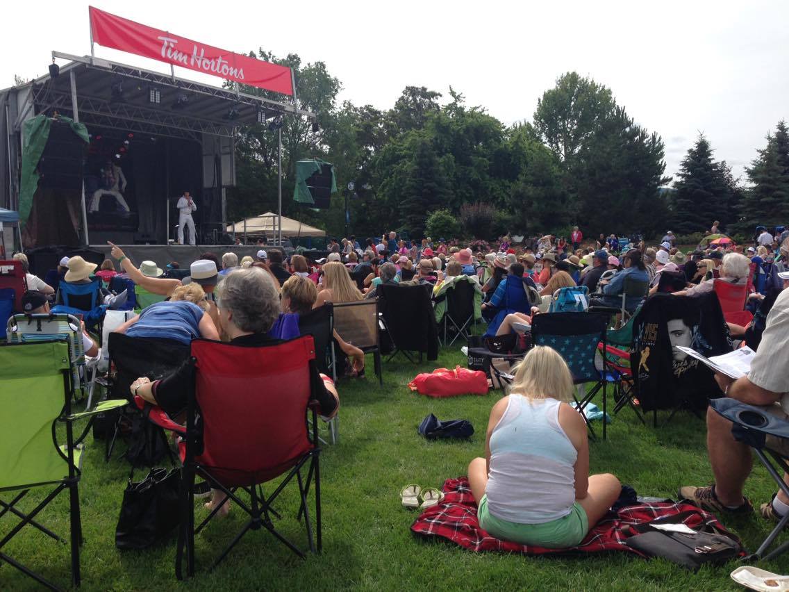 Thousands of people took in the entertainment at the annual Elvis Festival at Okanagan Lake Park in Penticton on Saturday. 