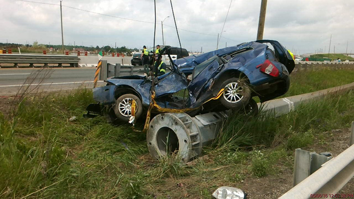 Woman in life-threatening condition after vehicle rollover on Highway ...