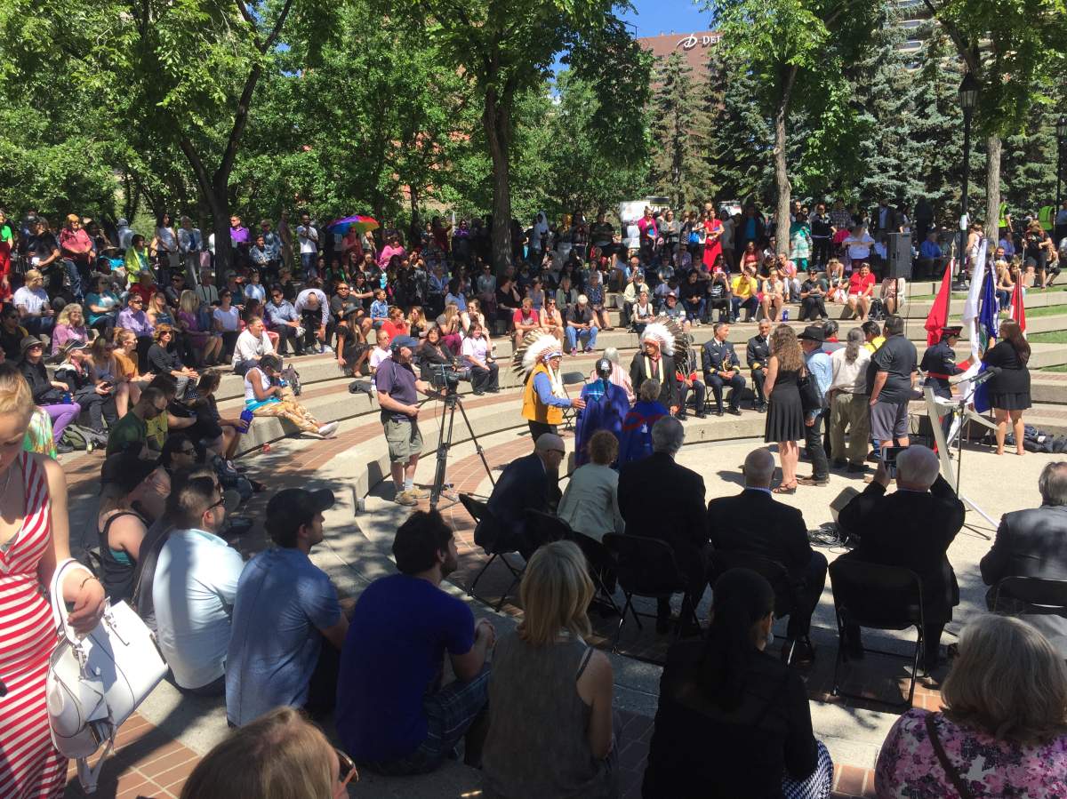 Aboriginal Awareness Week kicked off Monday at Olympic Plaza.