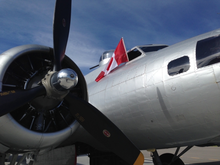 Iconic B17 Flying Fortress bomber visits Calgary area on tour