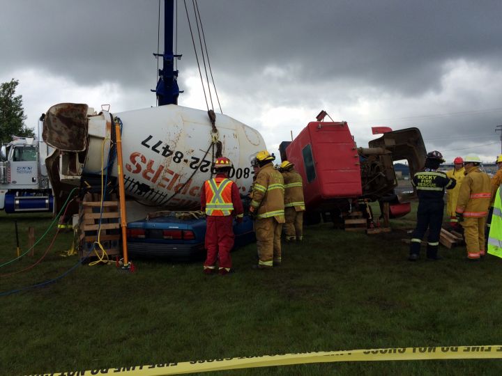 About 80 firefighters from B.C., Alberta and Saskatchewan took part in the training.