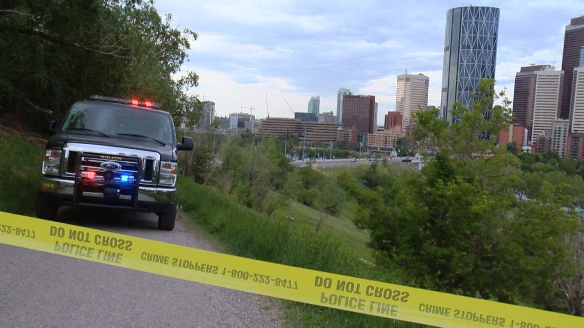 Police investigate the discovery of a body in the community of Crescent Heights on Wednesday, June 8, 2016.