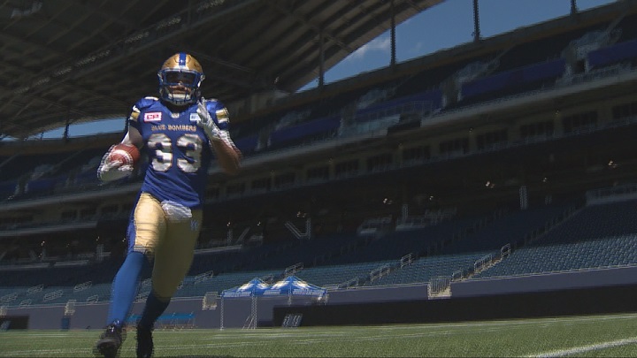 Winnipeg Blue Bombers running back Andrew Harris.