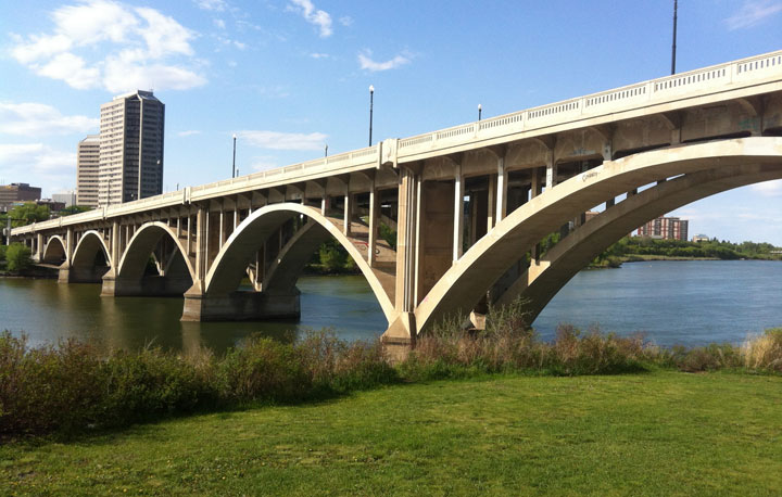 The City of Saskatoon says the Broadway Bridge is closing Wednesday night for road marking.