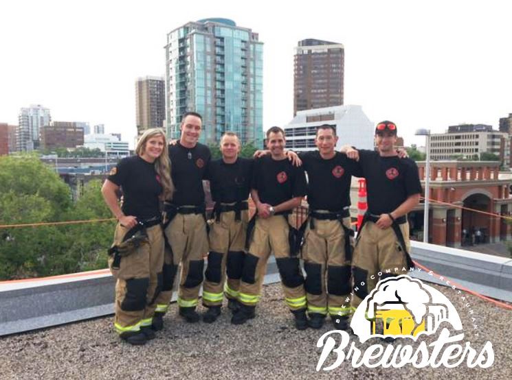 Firefighters camp out on a Calgary Brewsters location to raise money for Muscular Dystrophy Canada. 