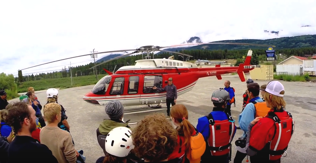 Golden rafting companies use helicopter to circumvent CP Rail gate - image