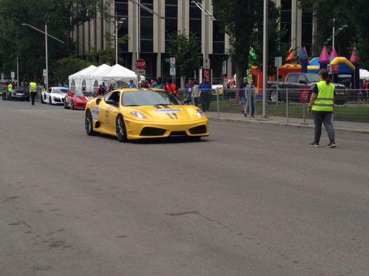 Exotic cars take over downtown Edmonton for good cause - image