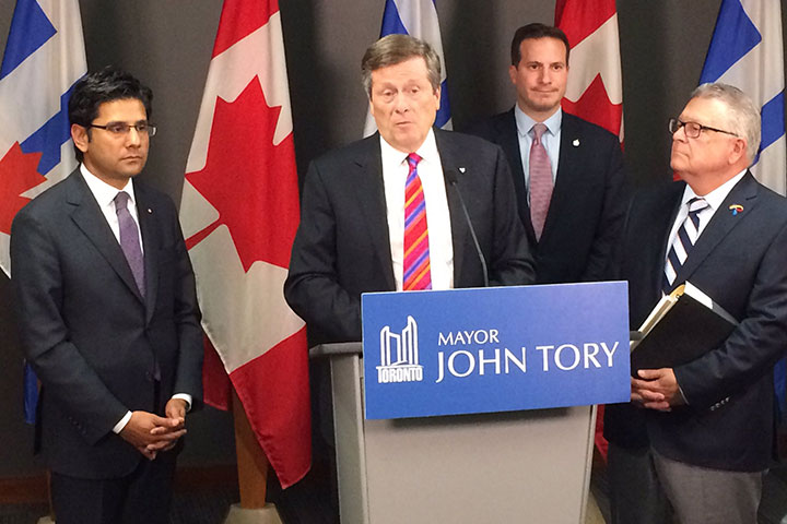 Mayor John Tory said the three programs will combat gun violence.
