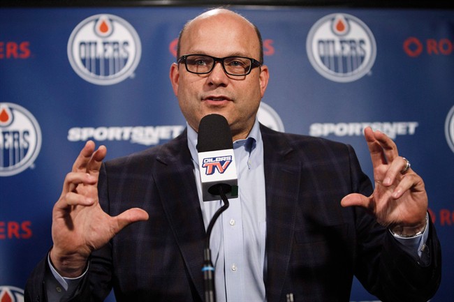 Edmonton Oilers general manager Peter Chiarelli .