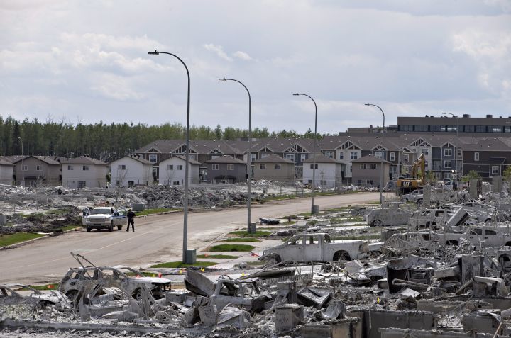 The devastated area of Timberlea in Fort McMurray Alta, on Thursday, June 2, 2016.