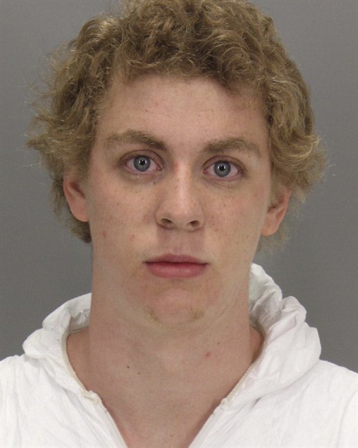 This January 2015 booking photo released by the Santa Clara County Sheriff's Office shows Brock Turner. 