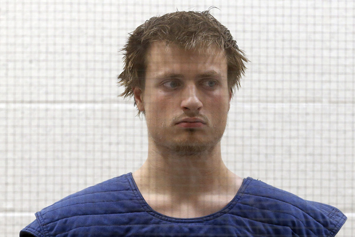 James Wesley Howell, 20, of Indiana, appears in Superior Court in Los Angeles Tuesday, June 14, 2016. 