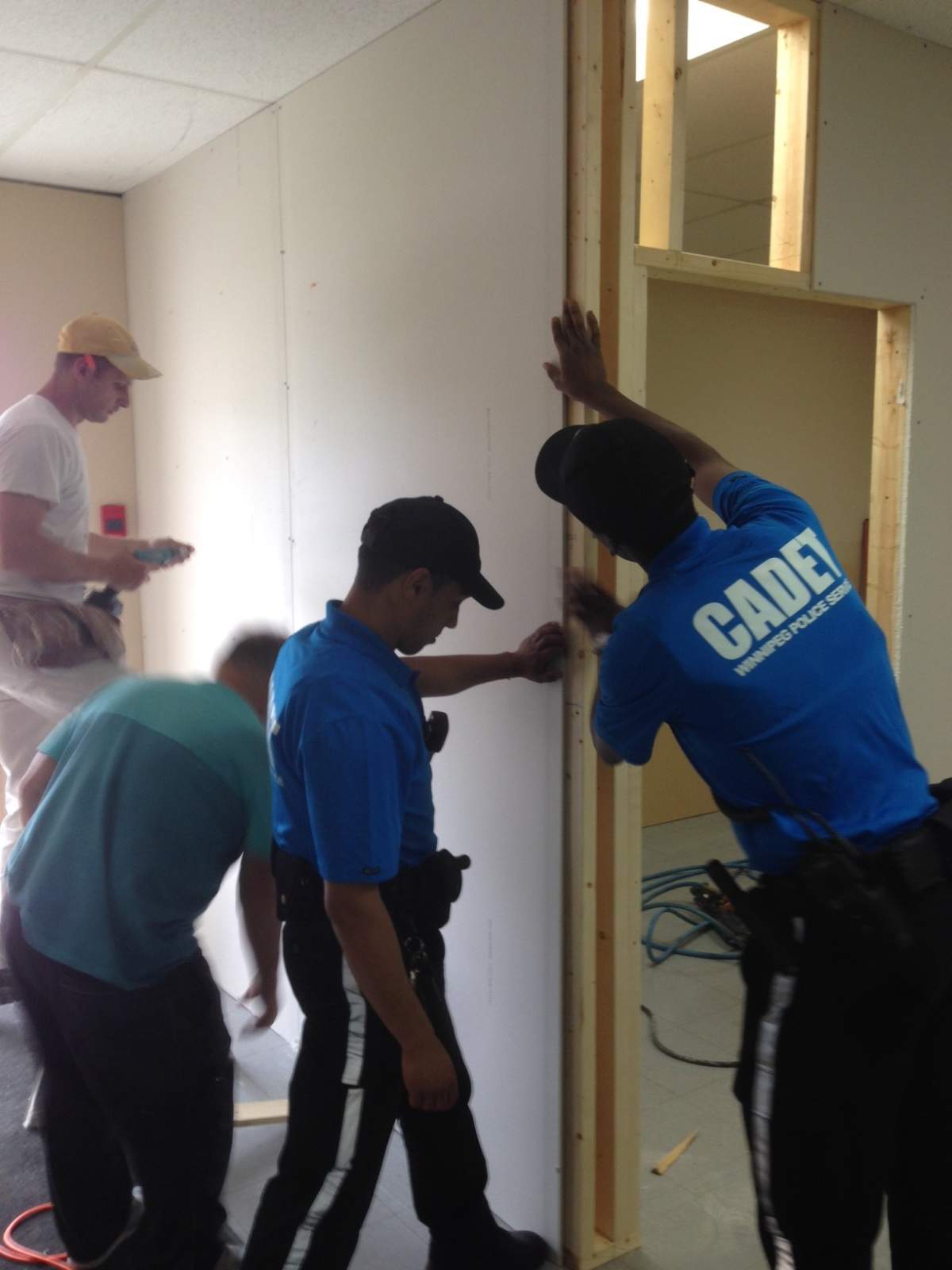 Cadets also helped freshen up local buildings including a seniors’ home.