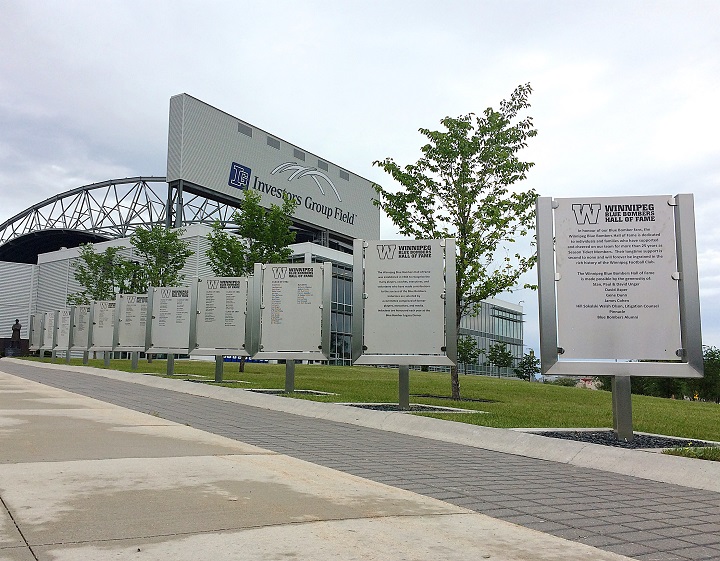 The names of linemen John Helton and Bob Molle as well as broadcaster Bob Irving will be added this season to the Winnipeg Blue Bombers Hall of Fame Walk outside Investors Group Field.