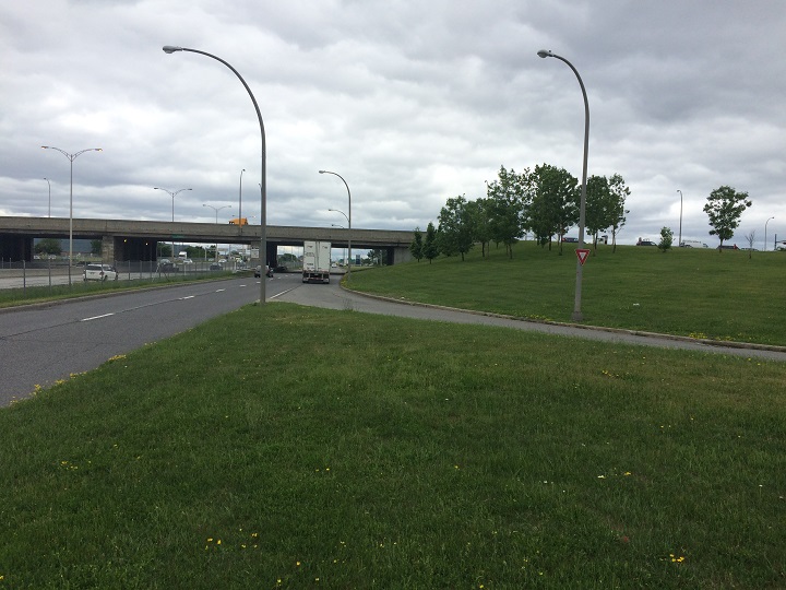 The site of a future billboard in Dorval, Wednesday, June 8, 2016.