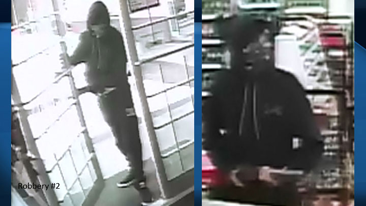 Prince Albert police are asking the public for information that could help solve two armed robberies.
