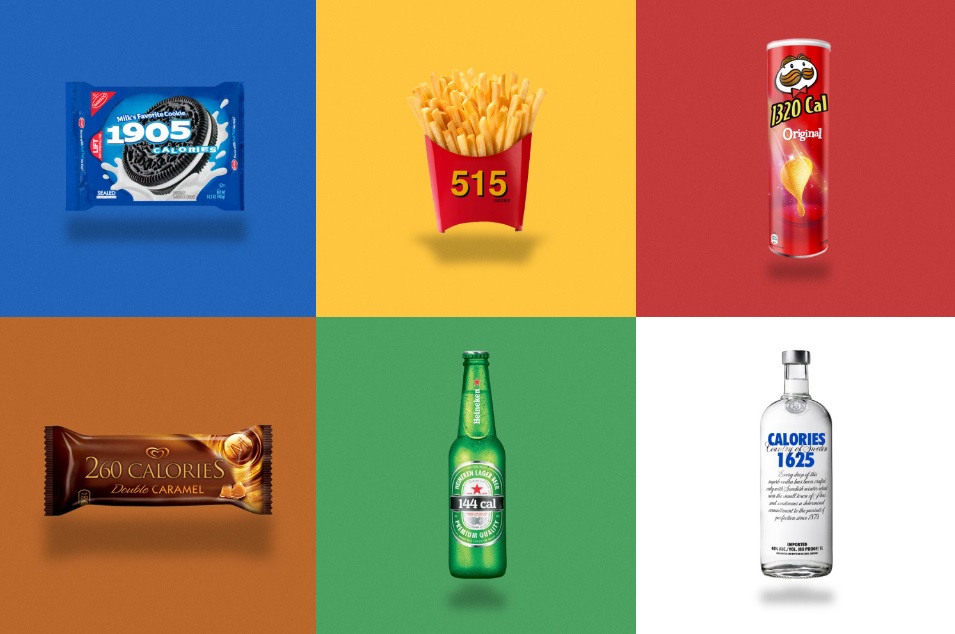 Instagram account swaps iconic junk food logos with calorie counts - image