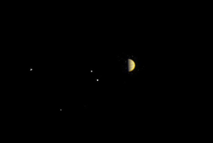 NASA’s Juno spacecraft obtained this colour view on June 21, 2016, at a distance of 10.9 million kilometres from Jupiter.