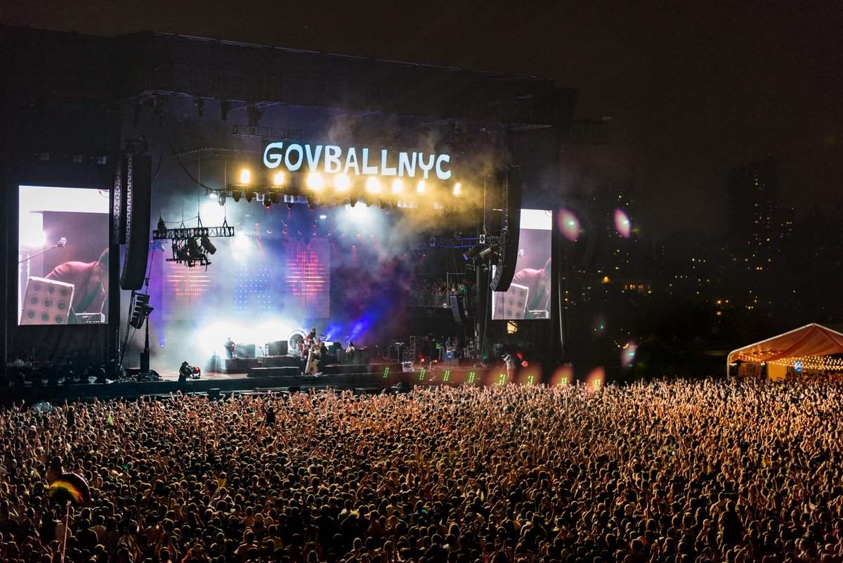 The Killers take the stage at the Governers Ball Saturday in New York City.