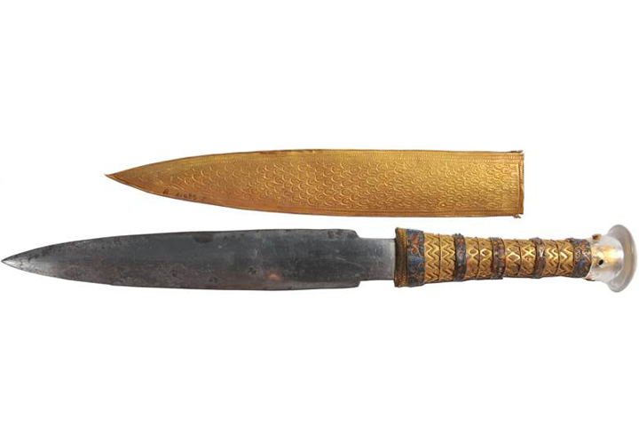 The dagger blade found in King Tut’s tomb.