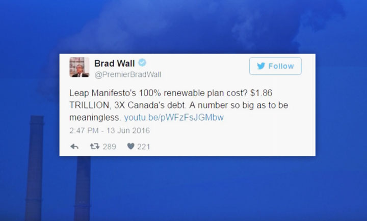 Tweets between Premier Wall and a well-known climate change activist and a scientist have gone viral.