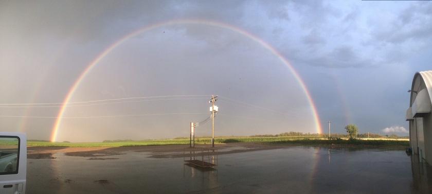 Could be a weekend to spot rainbows with impending rain
.