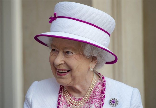 Britain's Queen Elizabeth II visits Marlborough House, in London, Thursday June 9, 2016.