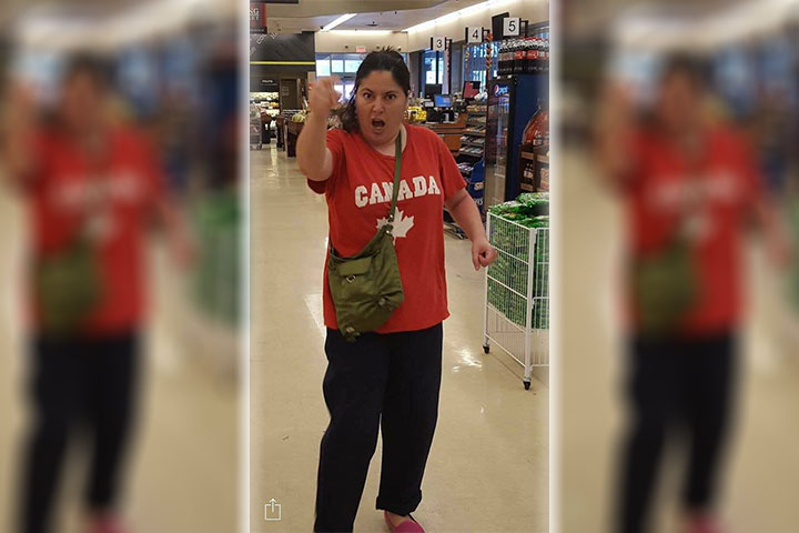 An image released by London police of a suspect wanted in connection with an alleged attack on a woman wearing a hijab.