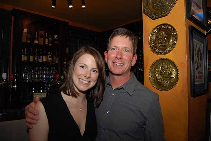 Megan Robinson and her dad.