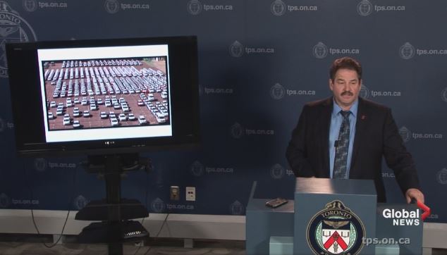 Toronto Police Service Staff Inspector Mike Earl updates the media on Project CBG in December.