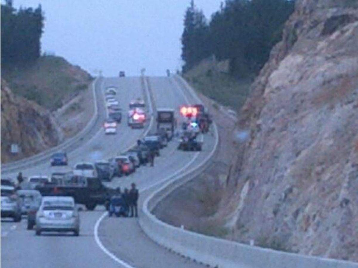 Motorcycle crash on Highway 97 - image