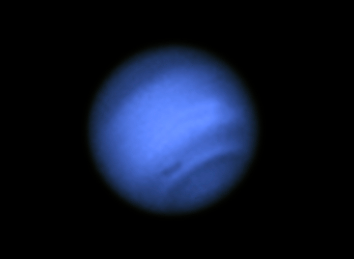 A new dark spot on Neptune was captured by the Hubble Space Telescope.