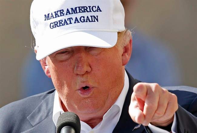 Republican presidential candidate Donald Trump speaks at a town hall-style campaign event at the former Osram Sylvania light bulb factory, Thursday, June 30, 2016, in Manchester, N.H.