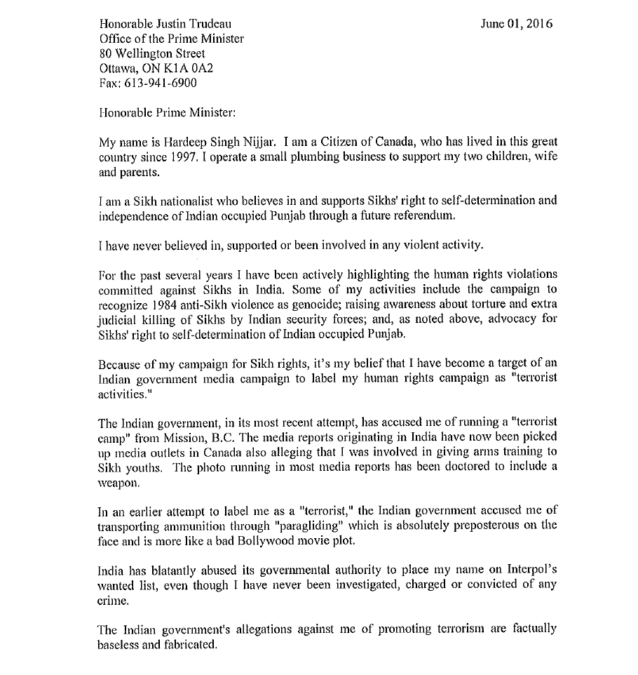 B.C. man accused of running terror camp pens letter to Justin Trudeau - image