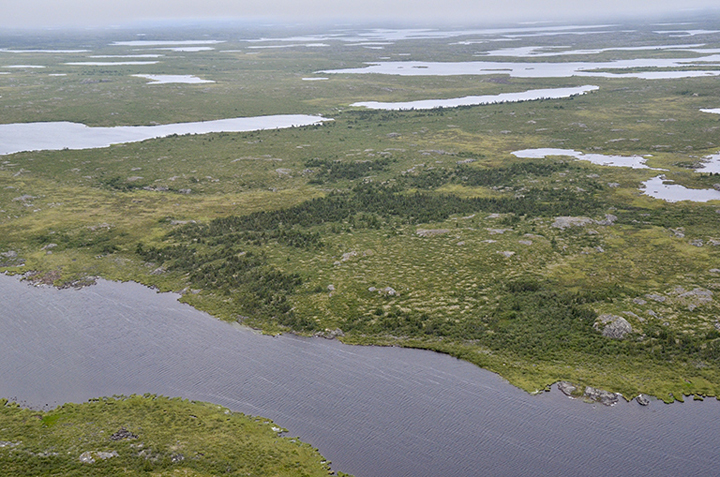 File Photo/The view from a plane over the Northwest Territories of Canada.