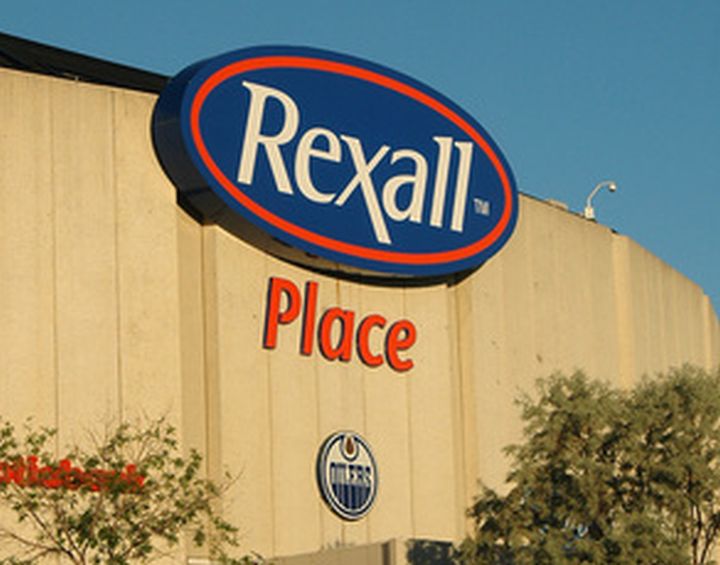 The massive logo is about nine to 10 feet in diameter, according to the NHL’s online auction site.