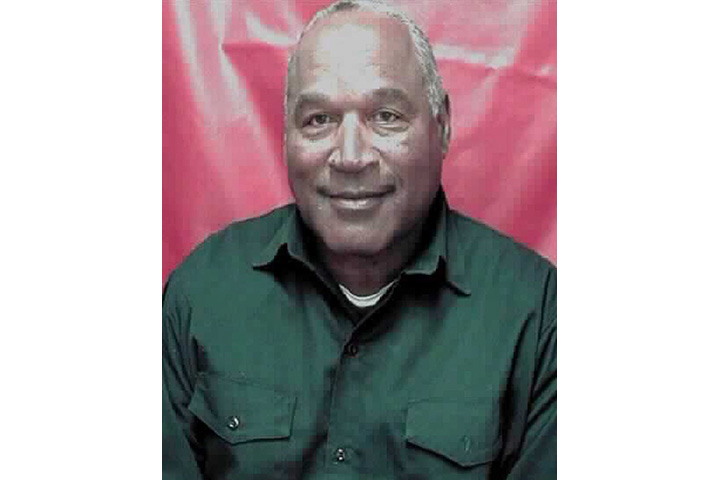 This photo provided by the Nevada Department of Corrections on June 7, 2016 shows a smiling O.J. Simpson. 