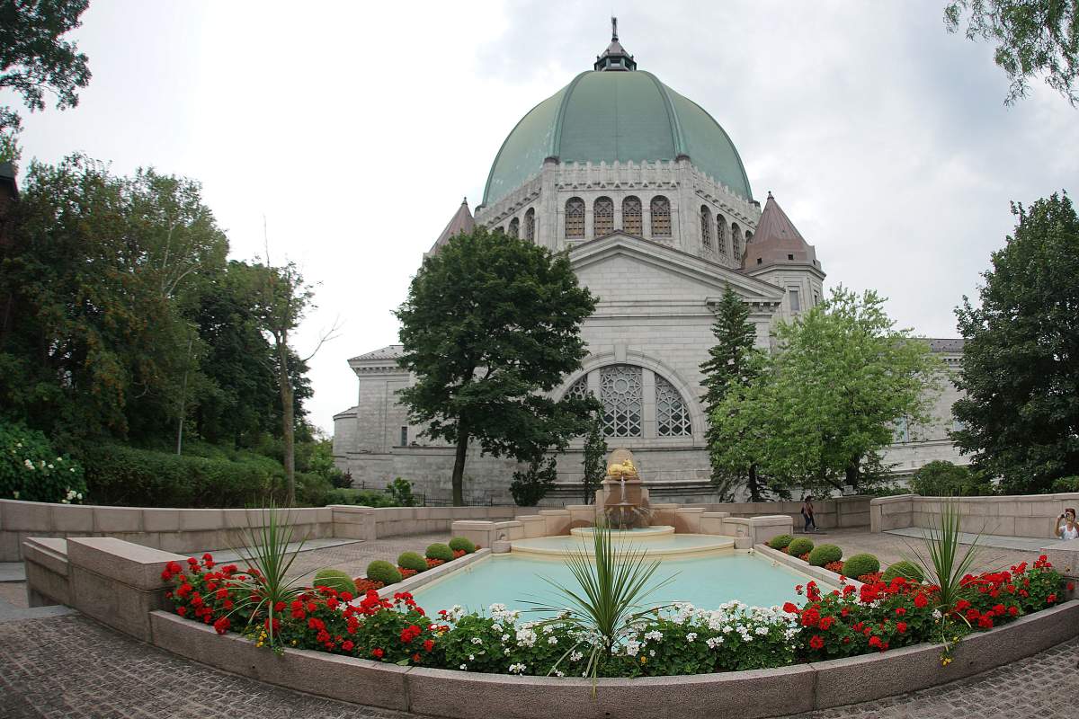 Gardens of the Saint Joseph's Oratory basilica located on the flanks of Mont-Royal mountain in Montreal, July 28, 2013.