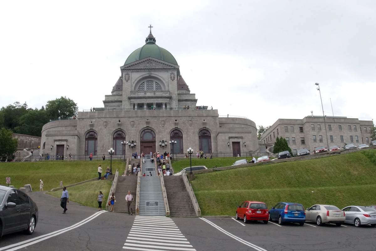 Saint Joseph's Oratory is a Roman catholic basilica located on the flanks of Mont-Royal and is a major tourist attraction in Montreal, July 28, 2013.