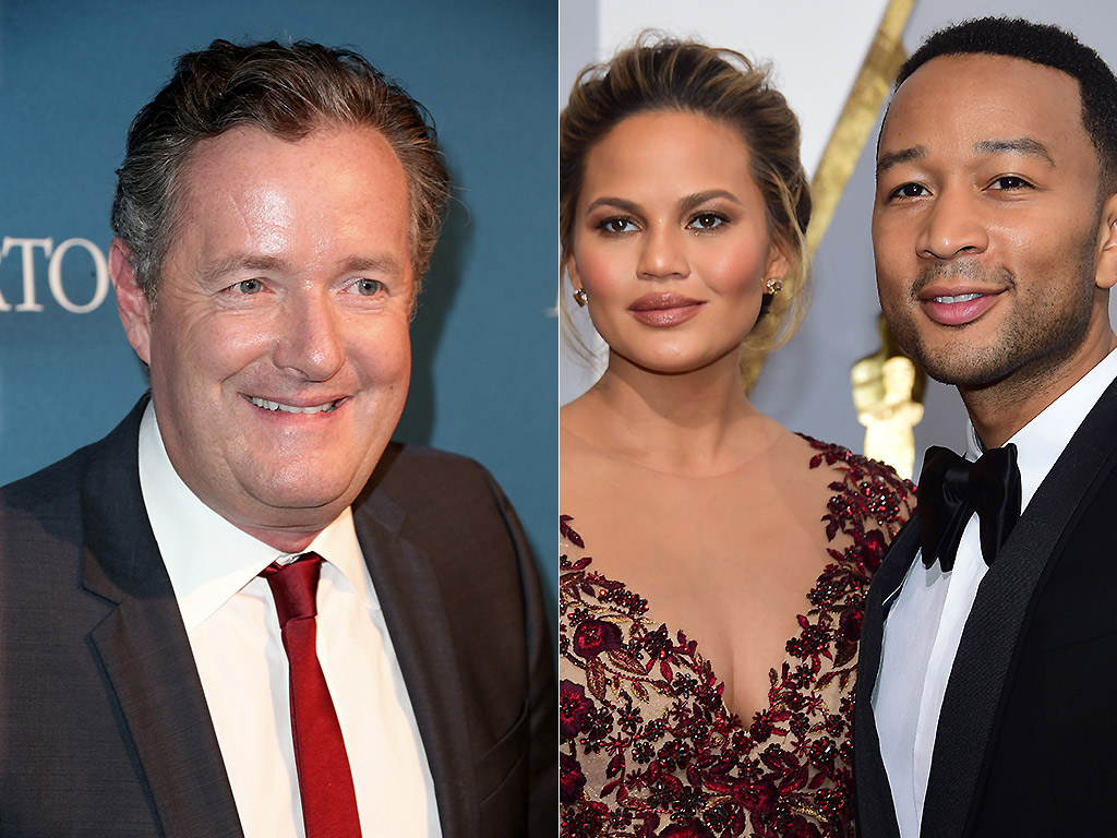 Piers Morgan, Chrissy Teigen and John Legend